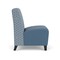 Lesro Siena Lounge Reception Armless Guest Chair, Black, RS Rain Song Back, MD Titan Seat SN1102 - alternate 3